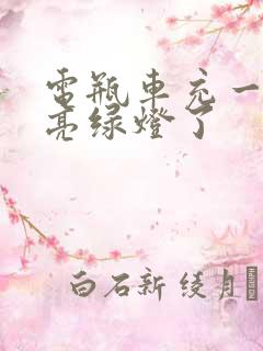 电瓶车充一半就亮绿灯了