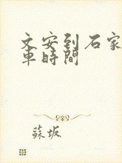 文安到石家庄客车时间