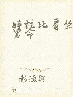 时柱比肩坐偏财男命