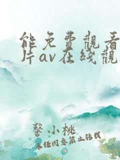 能免费观看的毛片av在线观看