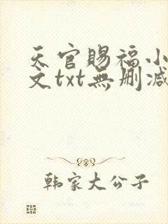 天官赐福小说全文txt无删减下载