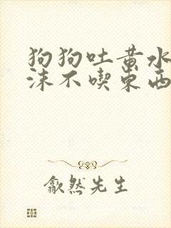 狗狗吐黄水带泡沫不吃东西怎么办