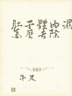 肚子体内湿气重怎么去除