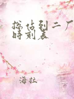 总站到二厂客车时刻表