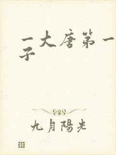 一大唐第一皇太子