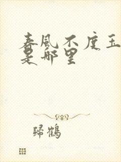 春风不度玉门关是哪里