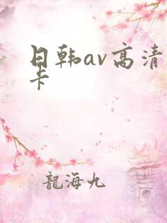 日韩av高清不卡