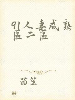 91人妻成熟一区二区