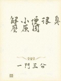 解小便很臭是什么原因