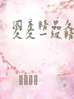 国产精品久久久久久一级精品