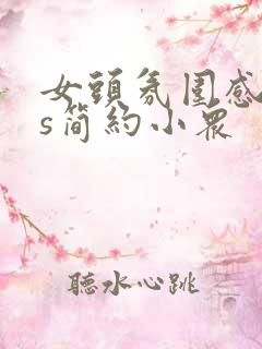 女头氛围感ins简约小众