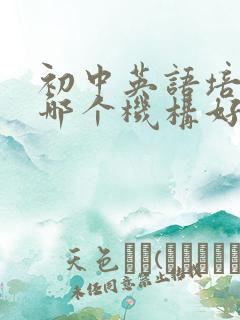 初中英语培训班哪个机构好一点