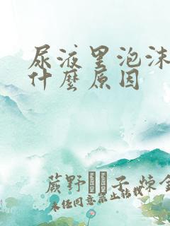 尿液里泡沫多是什么原因