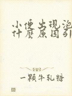 小便出现泡沫是什么原因引起的