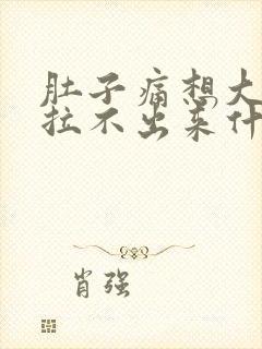 肚子痛想大便又拉不出来什么原因