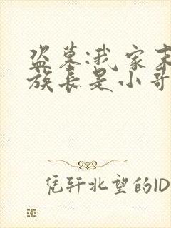 盗墓:我家末代族长是小哥小说版