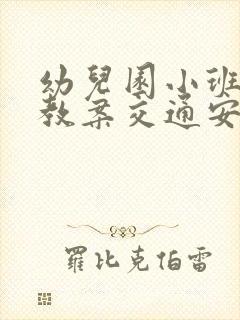 幼儿园小班安全教案交通安全含反思