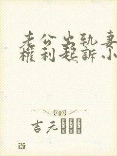 老公出轨妻子有权利起诉小三吗