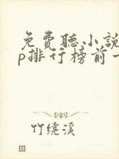 免费听小说app排行榜前十名