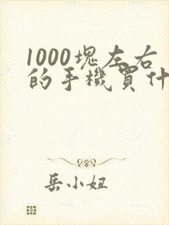 1000块左右的手机买什么好