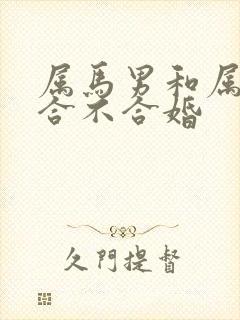 属马男和属牛女合不合婚