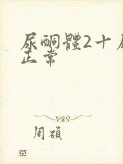 尿酮体2十尿糖正常