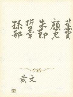 孙哲朱颜叶巧全部章节免费阅读