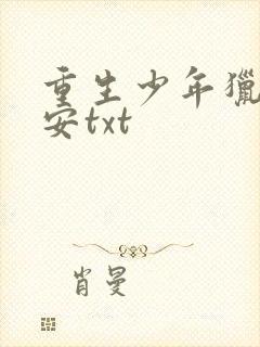 重生少年猎美赵安txt