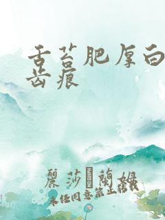 舌苔肥厚白腻有齿痕