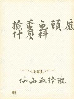 检查龟头应该挂什么科