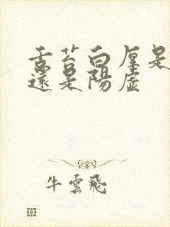 舌苔白厚是阴虚还是阳虚