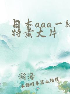 日本aaa一级特黄大片