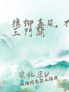 杨柳春风 不度玉门关