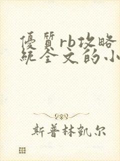 优质rb攻略系统全文的小说