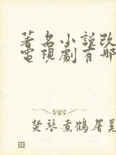 著名小说改编的电视剧有哪些