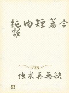 纯肉短篇合集小说