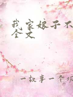 我家娘子不对劲全文