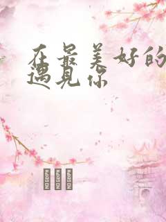 在最美好的年纪遇见你