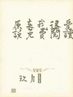 原来我很爱你小说免费阅读全文