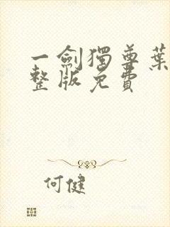 一剑独尊叶玄完整版免费