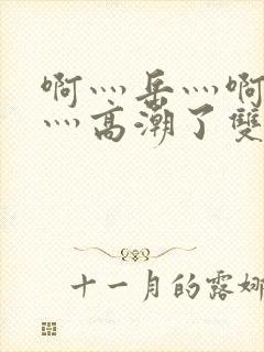 啊灬岳灬啊灬快灬高潮了双飞小说阅读