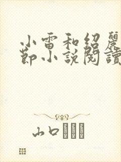 小雷和绍丽萍章节小说阅读