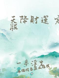 天降财运 完结版