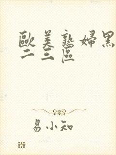 欧美熟妇黑人一二三区