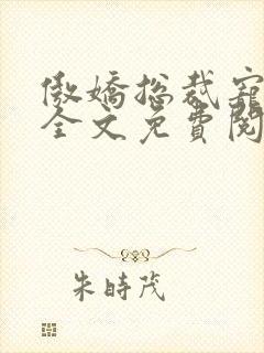 傲娇总裁宠上瘾全文免费阅读全文