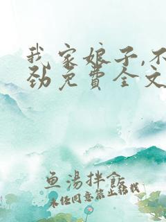 我家娘子,不对劲免费全文阅读