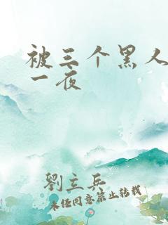 被三个黑人猛躁一夜