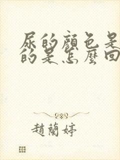 尿的颜色是茶色的是怎么回事