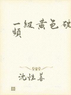 一级黄色破处视频