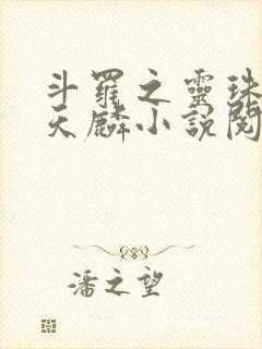 斗罗之灵珠神剑天麟小说阅读版